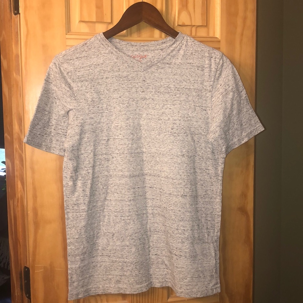 Cat & Jack- Boys (XL- 16) Grey V-Neck Shirt